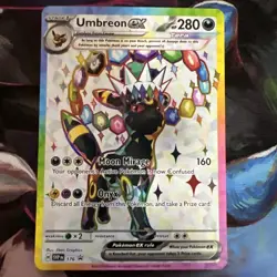 Pokemon Prismatic Evolutions Figure Collection Black Star Promo UMBREON EX 176 - Image 1