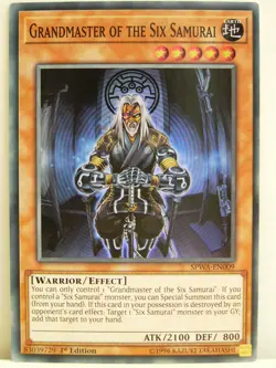 Yu-Gi-Oh - 1x #009 Grandmaster of the Six Samurai - SPWA - Spirit Warriors - Image 1