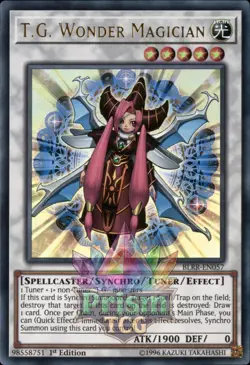 1st ed T.G. Wonder Magician ultra rare BLRR-EN057 Yugioh - Image 1