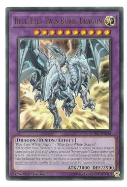 Blue-Eyes Twin Burst Dragon - LCKC-EN058 - Ultra Rare - 1st Edition Yugioh - Image 1