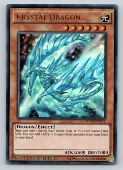 Krystal Dragon - MVP1-ENSV2 - Ultra Rare 1st Edition Yugioh - Image 1