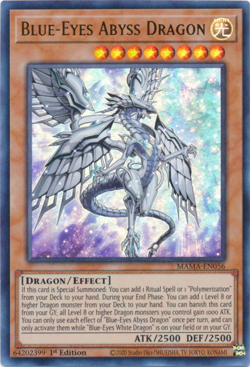 Blue-Eyes Abyss Dragon - MAMA-EN056 - Ultra Rare - 1st Edition Yugioh - Image 1