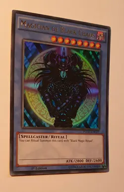 Yugioh 1st Edition Magician of Black Chaos YGLD-ENC01 Ultra Rare NM - Image 3