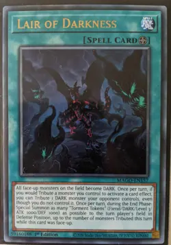 YuGiOh Lair of Darkness Rare 1st Edition MAGO-EN157 - Image 1