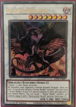 YuGiOh Buster Dragon Ultra Rare 1st Edition GFTP-EN097 - Image 1