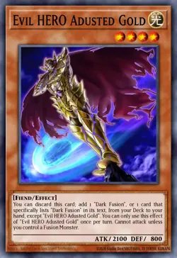 Yugioh RA04-EN029 - Evil Hero Adusted Gold - Ultra Rare - Image 1
