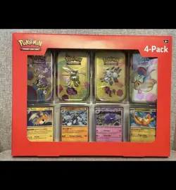 Pokemon 4 Mini Tins + 4 Promo Cards Bundle 1- 151 SAMS CLUB EXCLUSIVE Brand New - Image 1