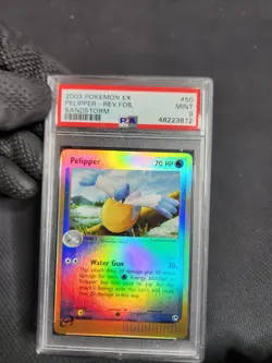 2003 Pokemon EX Sandstorm Pelipper 50 Reverse Holo PSA 9 MINT Graded Reader Card - Image 1