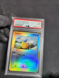 2003 Pokemon EX Sandstorm Pelipper 50 Reverse Holo PSA 9 MINT Graded Reader Card - Image 2