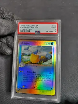2003 Pokemon EX Sandstorm Pelipper 50 Reverse Holo PSA 9 MINT Graded Reader Card - Image 5
