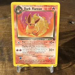 Pokemon Dark Flareon TCG Team Rocket Card 35/82 Regular LP - Image 1