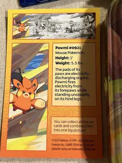 Pokemon TCG - Paldea Friends Mini Tin W/Pawmi and Lechonk. And Trading Cards - Image 2