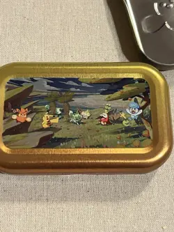 Pokemon TCG - Paldea Friends Mini Tin W/Pawmi and Lechonk. And Trading Cards - Image 5