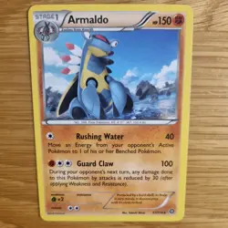 ARMALDO 57/114 POKEMON CARD (STEAM SEIGE SET) - Image 1
