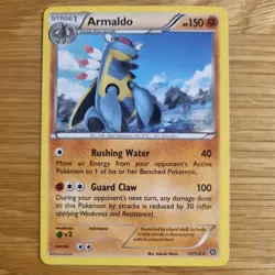 ARMALDO 57/114 POKEMON CARD (STEAM SEIGE SET) - Image 2
