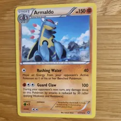 ARMALDO 57/114 POKEMON CARD (STEAM SEIGE SET) - Image 4