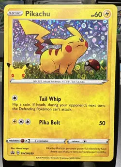 Pikachu SWSH039 Promo Holo SWSH: Sword & Shield Promo Cards Pokemon TCG - Image 1