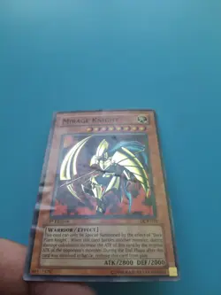 Yugioh Card - Mirage Knight - Super Rare DCR-018 1st Edition Damaged - Image 1