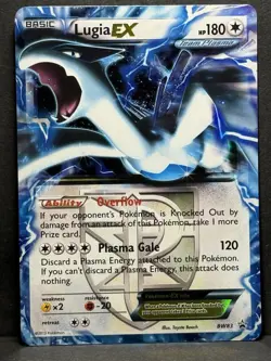 Lugia EX Team Plasma Promo Holo Card BW83 Black White MP - Image 1