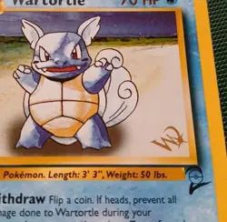 Wartortle [W Stamped] 063/130 Wotc Promo Regular Pokemon Card Unplayed - Image 2