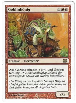 TOP & KULT Goblinkonig / Goblin King - 8th EDITION - deutsch (n-mint) Rare - Image 1