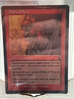 MTG -MARK OF FURY- foil urzas destiny never played - Image 1