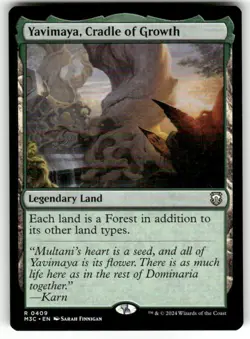 Yavimaya, Cradle of Growth 0409 Non Foil Rare Modern Horizons 3 MTG Near Mint - Image 1
