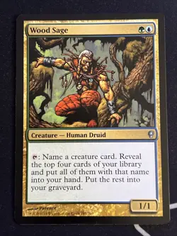 1x Wood Sage (195) Conspiracy LP LP MTG Magic the Gathering x1 MKE - Image 1