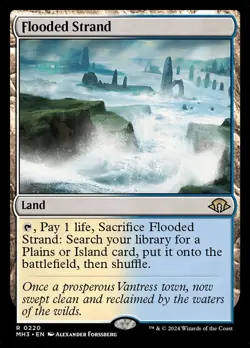 MTG Flooded Strand Modern Horizons 3 #0220 FOIL - Image 1