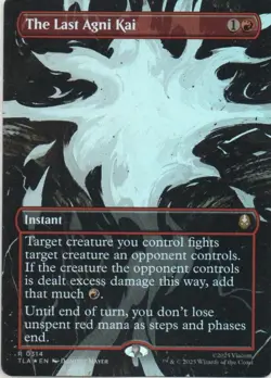 MTG: Avatar: The Last Airbender: Foil Borderless The Last Agni Kai: LP Condition - Image 1