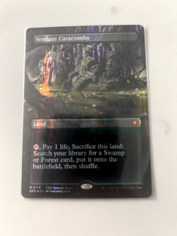 Verdant Catacombs (Borderless) (Dragonscale Foil) SPG Foil [PACK-FRESH] - Image 1