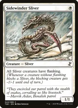 NM Foil Sidewinder Sliver, MTG, Time Spiral Remastered, Magic the Gathering, 43 - Image 1