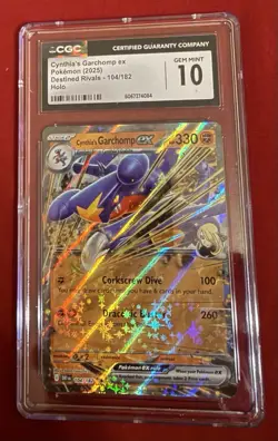 Cynthia’s Garchomp ex 104/182 - Pokemon TCG (2025) - CGC 10 Gem Mint - Image 1