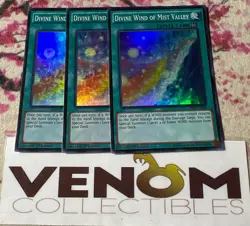 3x (VLP) Divine Wind of Mist Valley THSF-EN056 Super Rare 1st Edition YuGiOh - Image 1