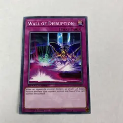 Yugioh Wall Of Disruption sgx3-enh20 Speed Duel GX Duelists of Shadows Common - Image 1