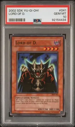 Yugioh Lord of D. 2002 SDK-041 Starter Deck Kaiba PSA 10 - Image 1