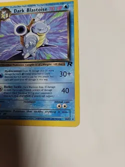 Dark Blastoise 20/82 Team Rocket WOTC Vintage Rare Pokemon Card LP - Image 4