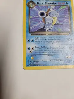 Dark Blastoise 20/82 Team Rocket WOTC Vintage Rare Pokemon Card LP - Image 5