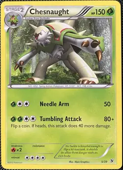 Chesnaught 5/39 Kalos Starter Set Regular - Pokemon Card - Image 1