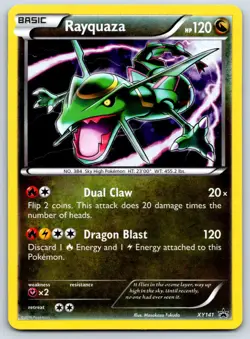 Rayquaza - Black Star Promo XY141 Cosmos Holo Pokemon Card LP - Image 1