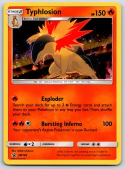 Typhlosion - Black Star Promo SM185 Cosmos Holo Pokemon Card LP - Image 1