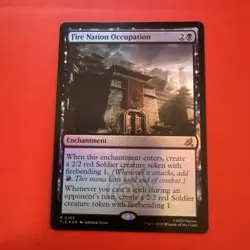 Last Airbender Card 105 Foil, Fire Nation Occupation Enhancement - Image 1