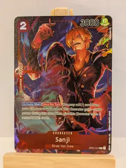 One Piece Card Game: Sanji Black Leg Card Rare HQ Proxy Custom Cards OP01-013 - Image 2