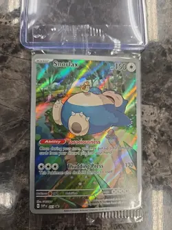 Pokemon TCG Snorlax Scarlet and Violet Black Star Promos 051 Holo Card Sealed - Image 1