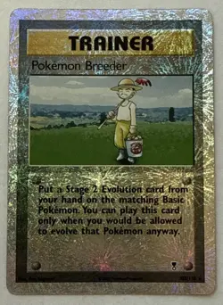 Pokemon Breeder 102/110 Legendary Collection 2002 Reverse Holo Pokemon Card HP - Image 1