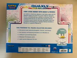 NEW Quaxly Paldea Collection Pokemon TCG Box Set w/ Pin + Oversized Card - Image 2