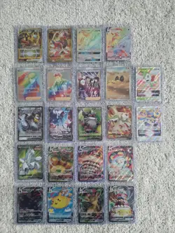 Pokemon Card Lot 22 Cards. Gold, Full Art, Vmax, Vstar, Trainer And More - Image 1