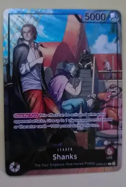 Shanks (2025 PSA Magazine Promo) OP09-001 One Piece Promotion Cards Foil - Image 1