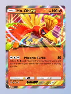 (Digital Card) Ho-Oh EX, Pokemon TCG Pocket, English, Wisdom of Sea and Sky - Image 1