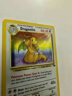 Dragonite Fossil Holo 4/62 - Pokemon Card - Good Condition - Image 2